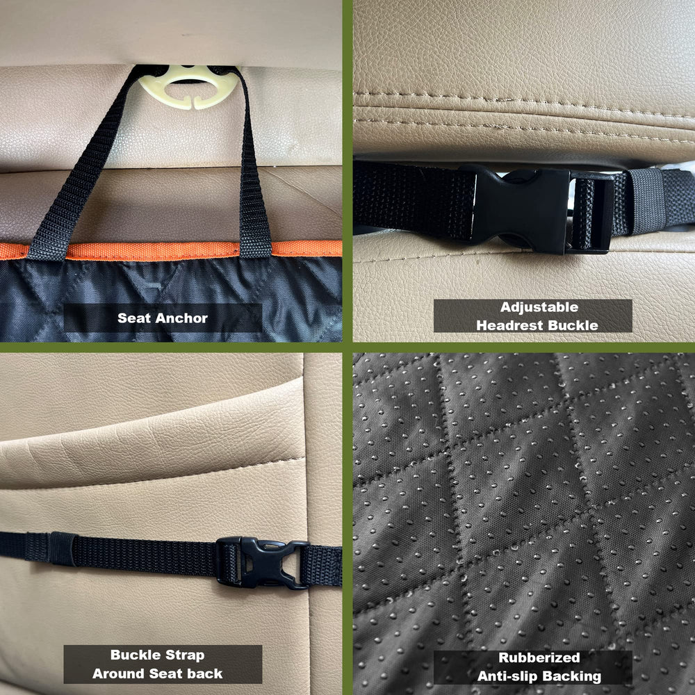 Scratch-proof durable fabric protects from dirt and mud.