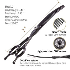 Fenice Peak 440C stainless steel blades deliver lasting sharpness for frequent grooming sessions.