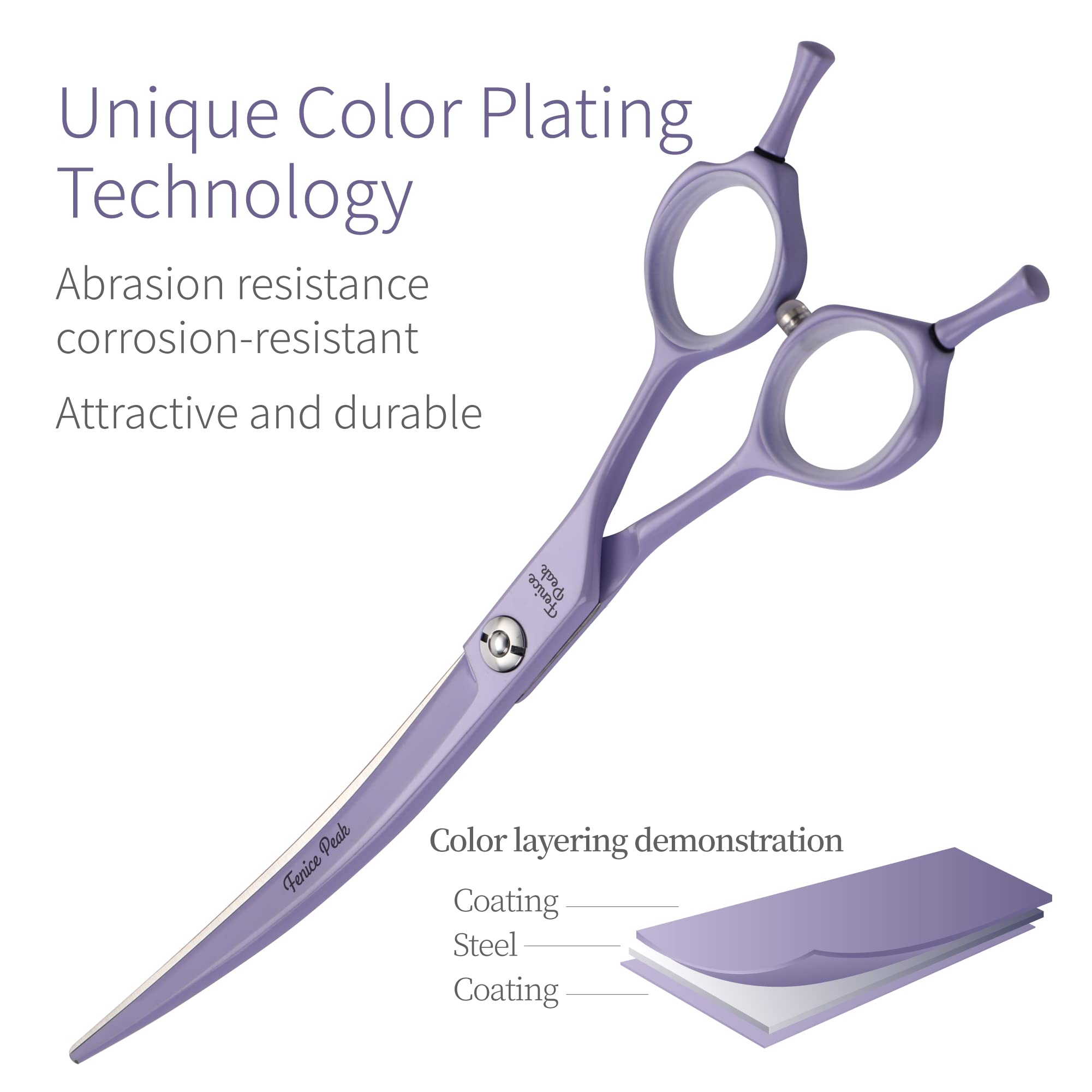Fenice Peak 440C stainless steel body showcases durability for thick coats.