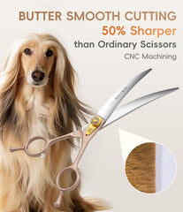 Fenice Peak 7.5-inch ergonomic handle offers comfortable grooming sessions.