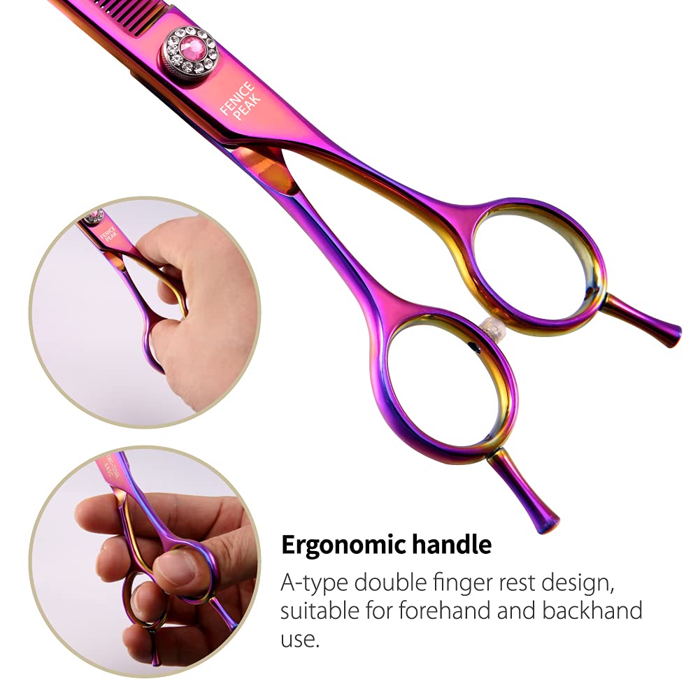 Fenice Peak ergonomic handles provide comfortable, smooth grooming motions.