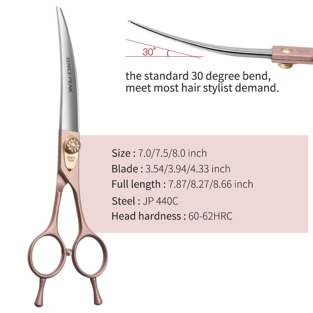 Fenice Peak ergonomic handle design for comfortable long grooming sessions