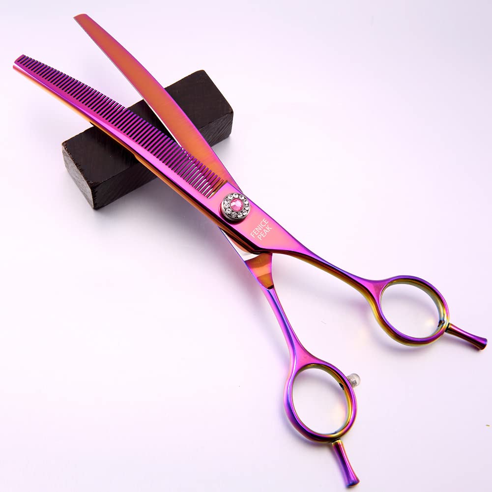 Fenice Peak thinning shears reduce tugging with a controlled, quiet cut.