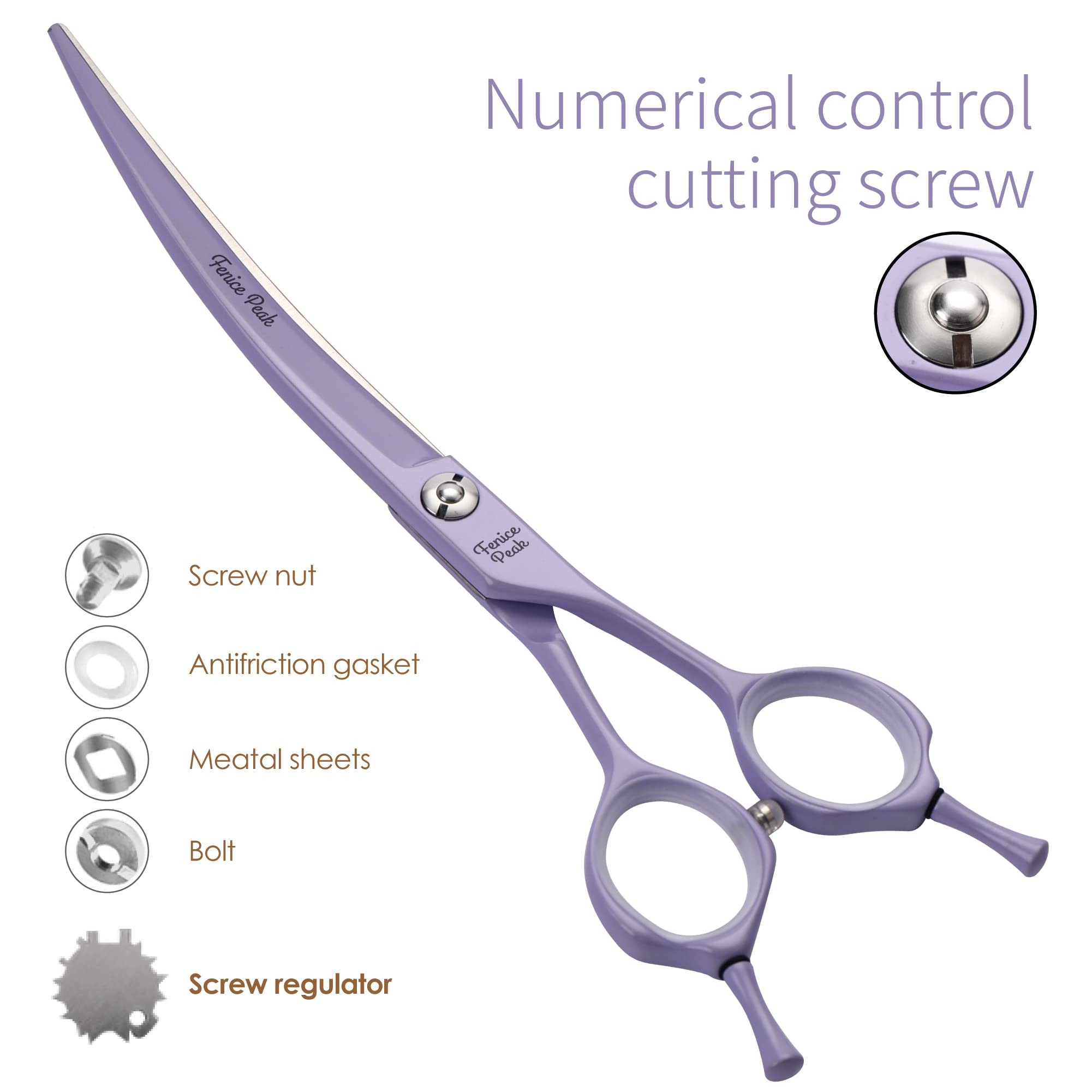 Fenice Peak silent design reduces noise for sensitive pets during grooming.