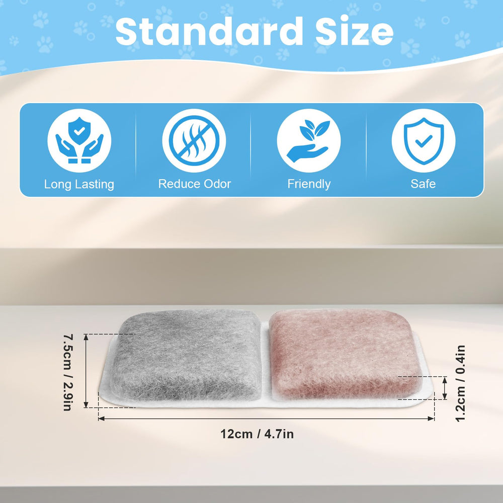 Fenkabs Catit Smartsift filter pad enhances litter box air quality.