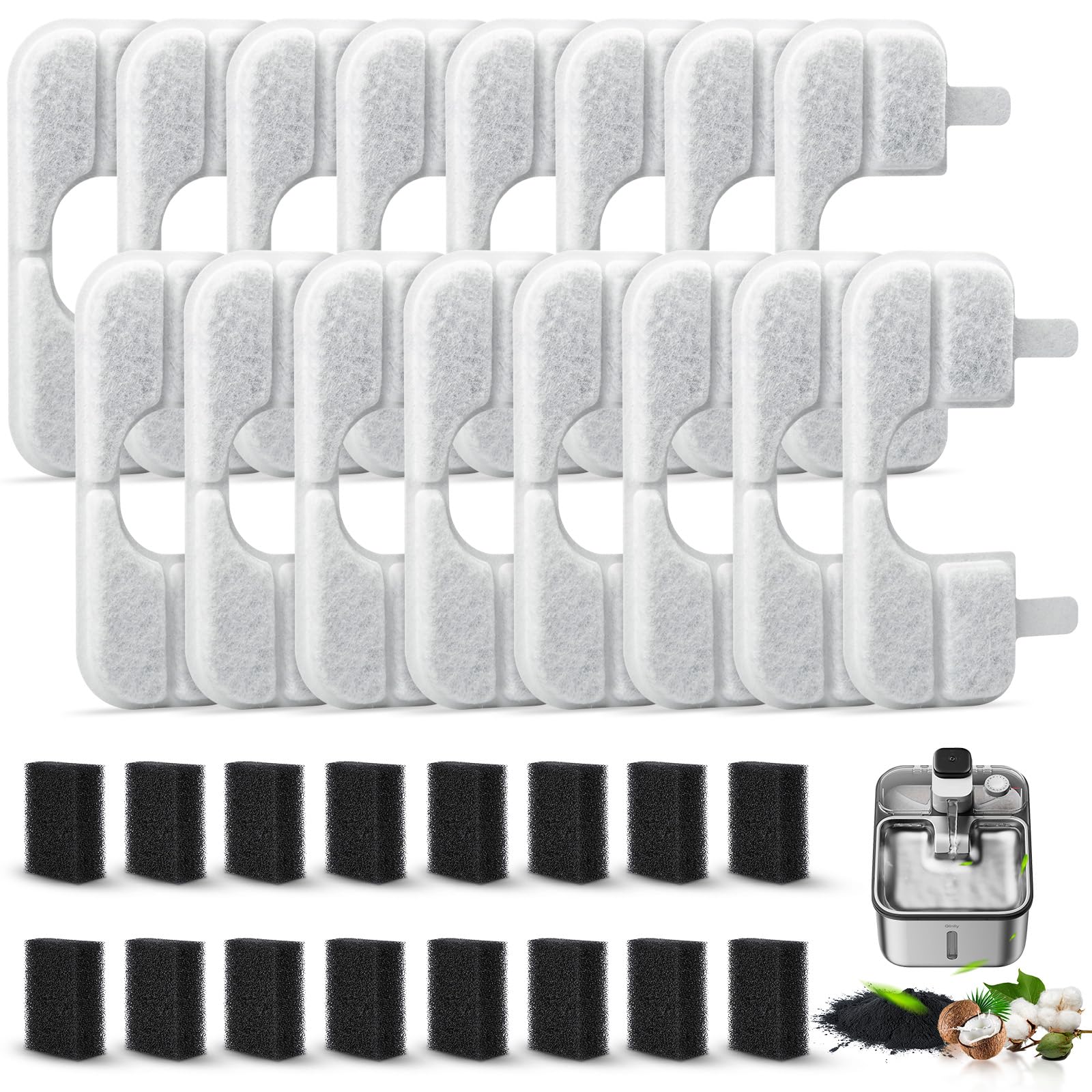 Fenkabs Qinliy Q108 replacement filters ensuring cleaner water for pets.