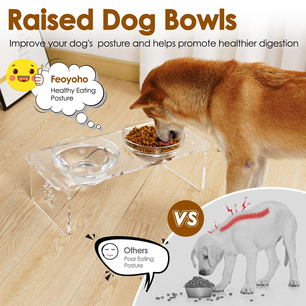 Feoyoho rounded edges safeguard curious pets during feeding.