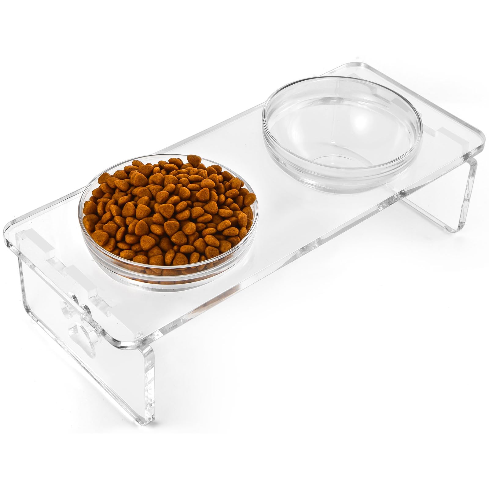 Feoyoho elevated dog bowls stand supports comfortable feeding posture.