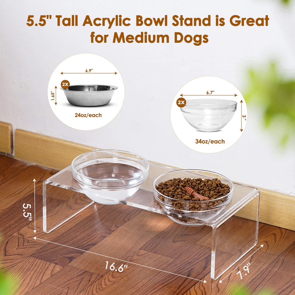 Feoyoho removable stainless steel bowls 2-pack for easy cleaning.