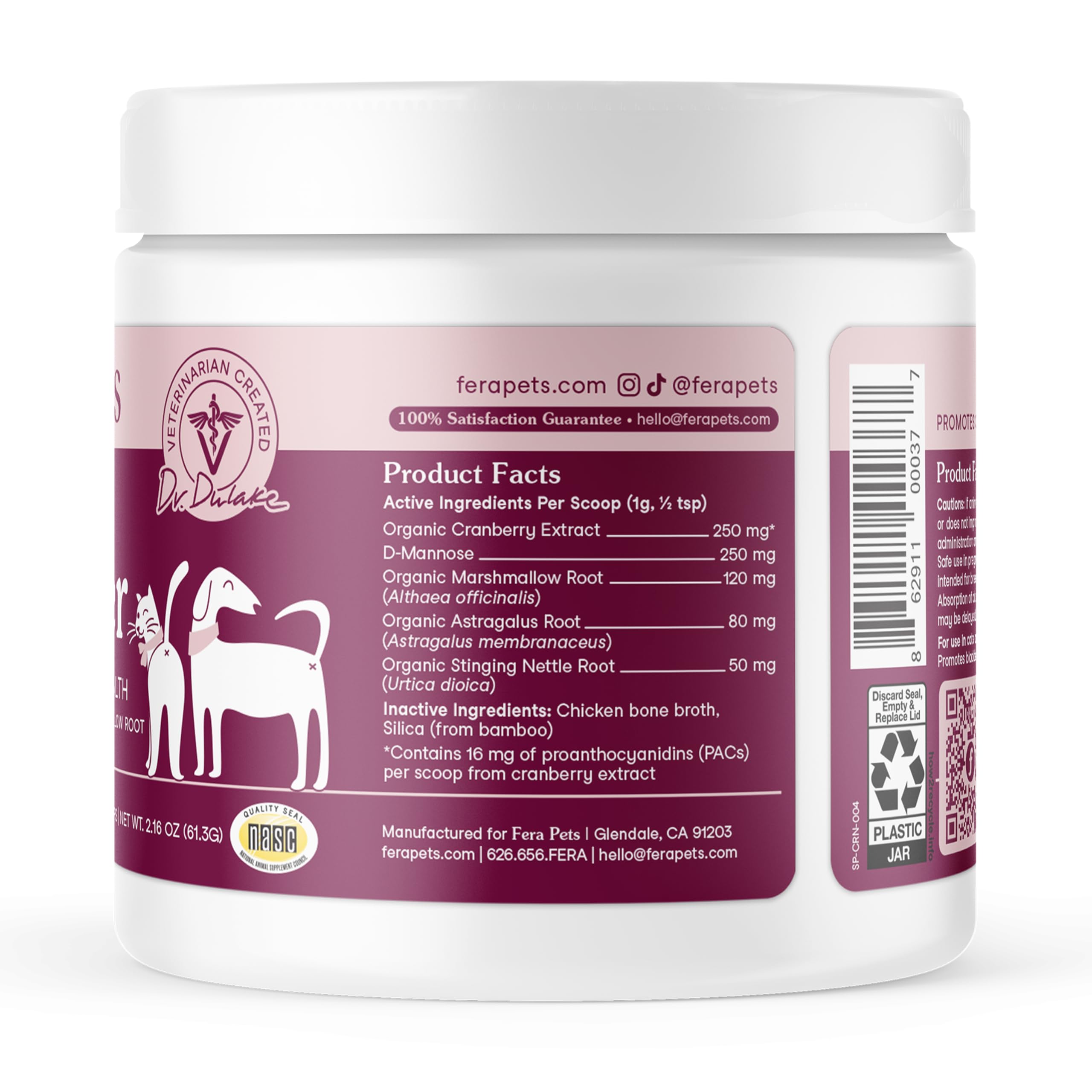 Fera Pets Easy administration with scoop-friendly packaging.