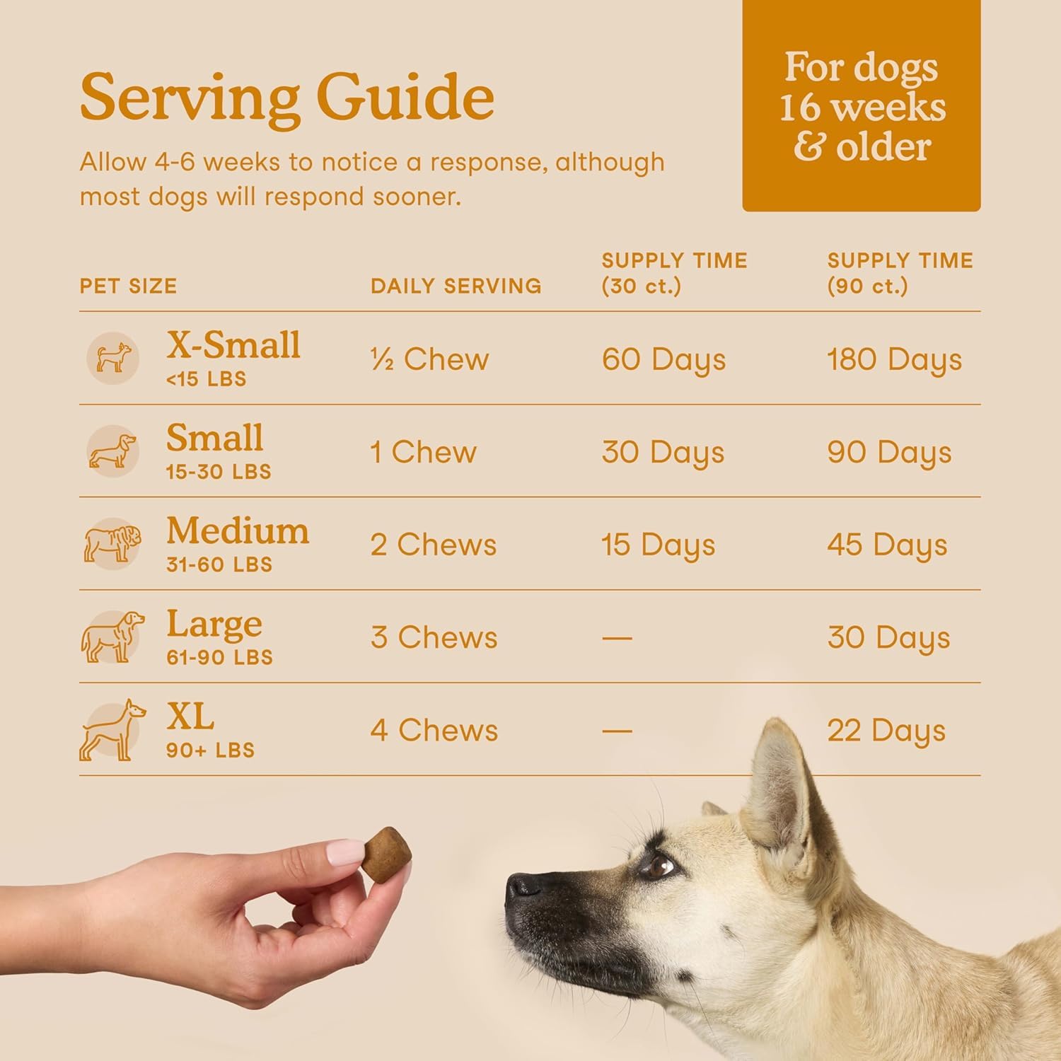 Fera Pets allergy chews close-up showing texture for itchy skin relief.