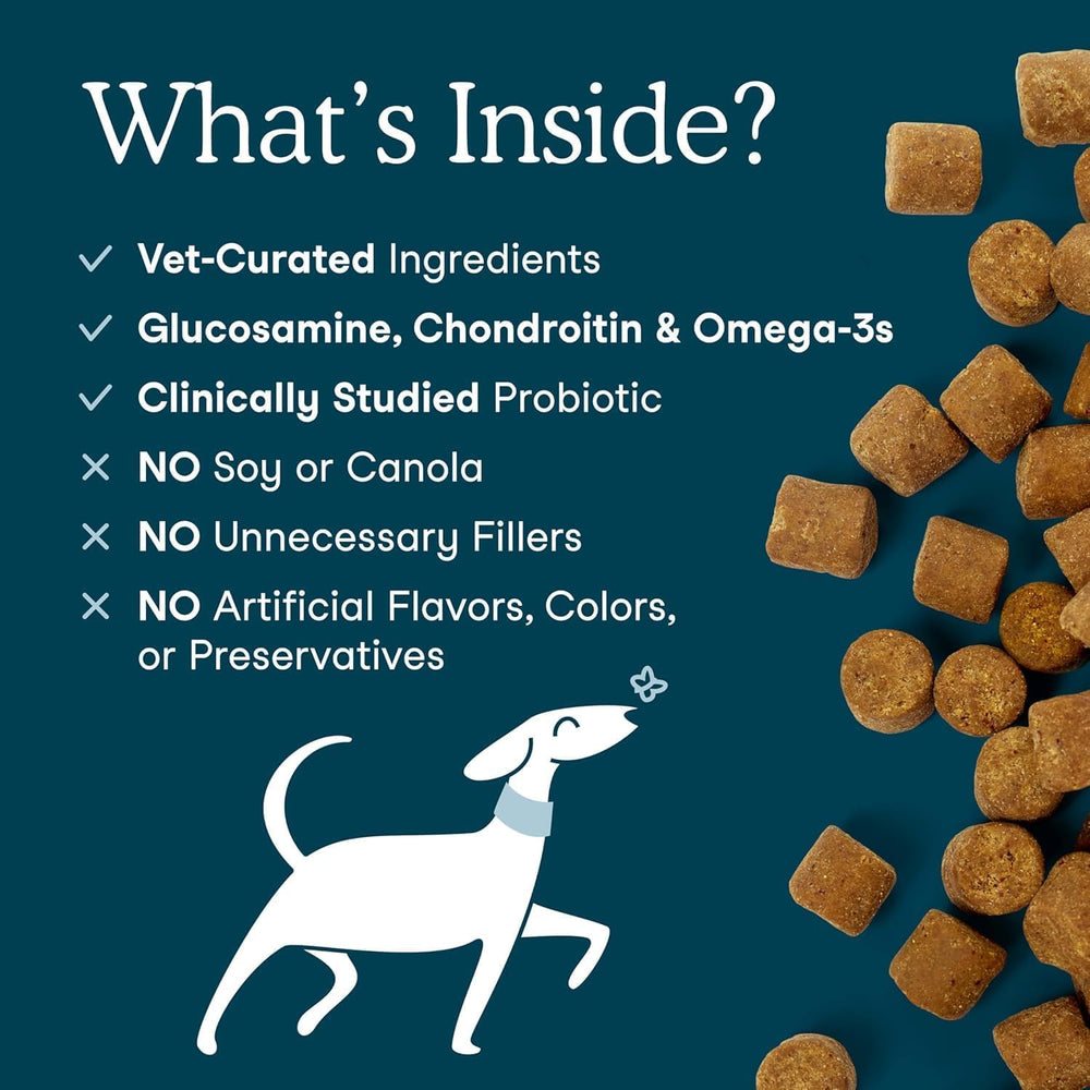 Fera Pets Dog Multivitamin Chews dog eating during breakfast for daily routine