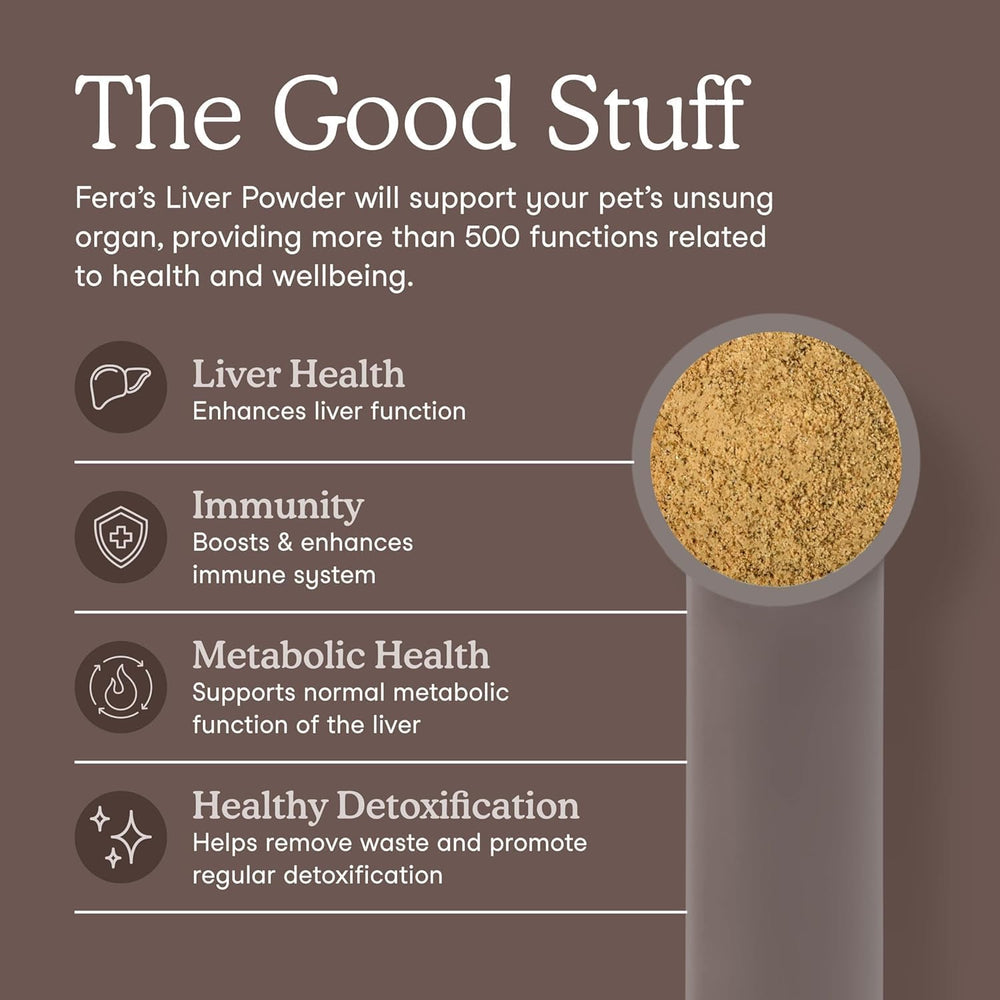 Fera Pets dosing scoop for accurate weight-based pet administration