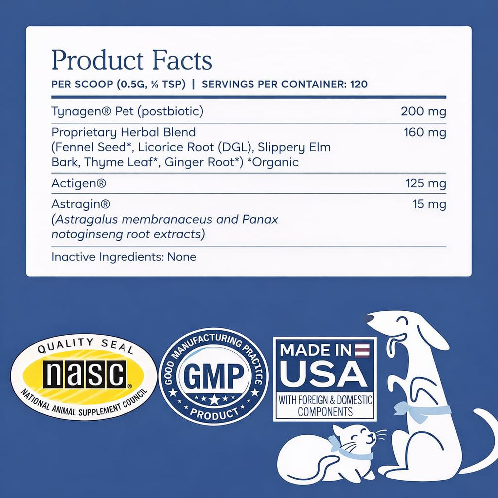 Fera Pets Made in USA GMP-Certified badge communicates quality and safety.