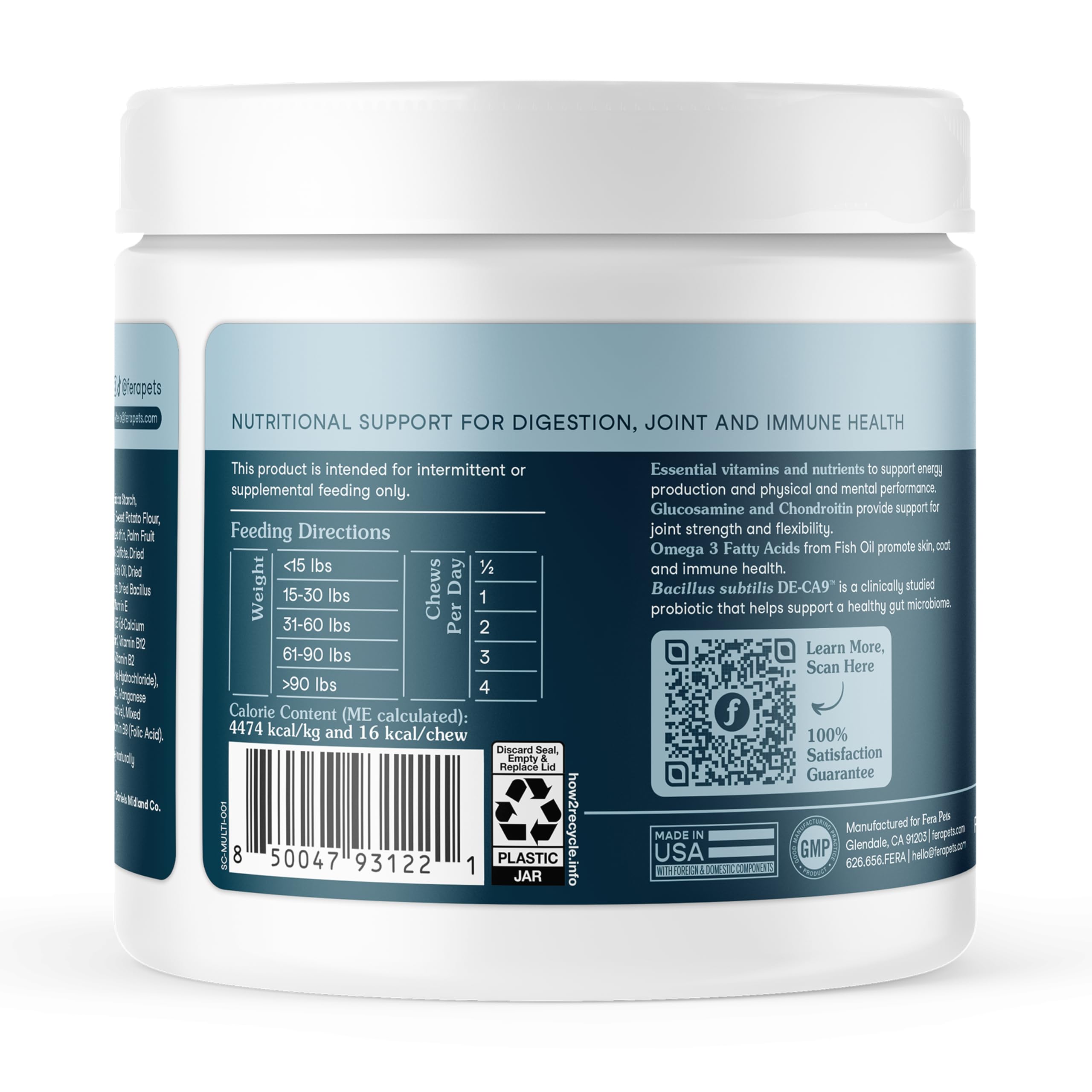 Fera Pets NASC-certified logo on packaging