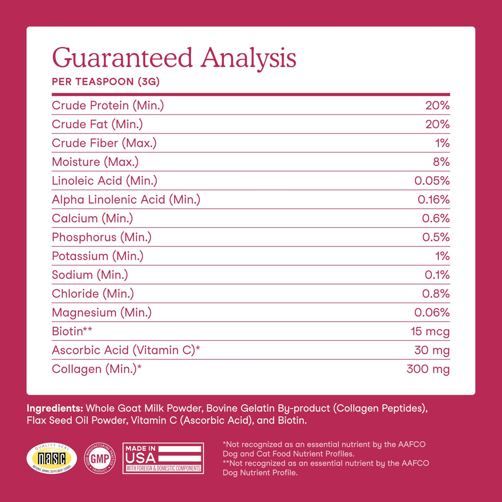 Fera Pets Preservative free ingredients label emphasizes clean formula.