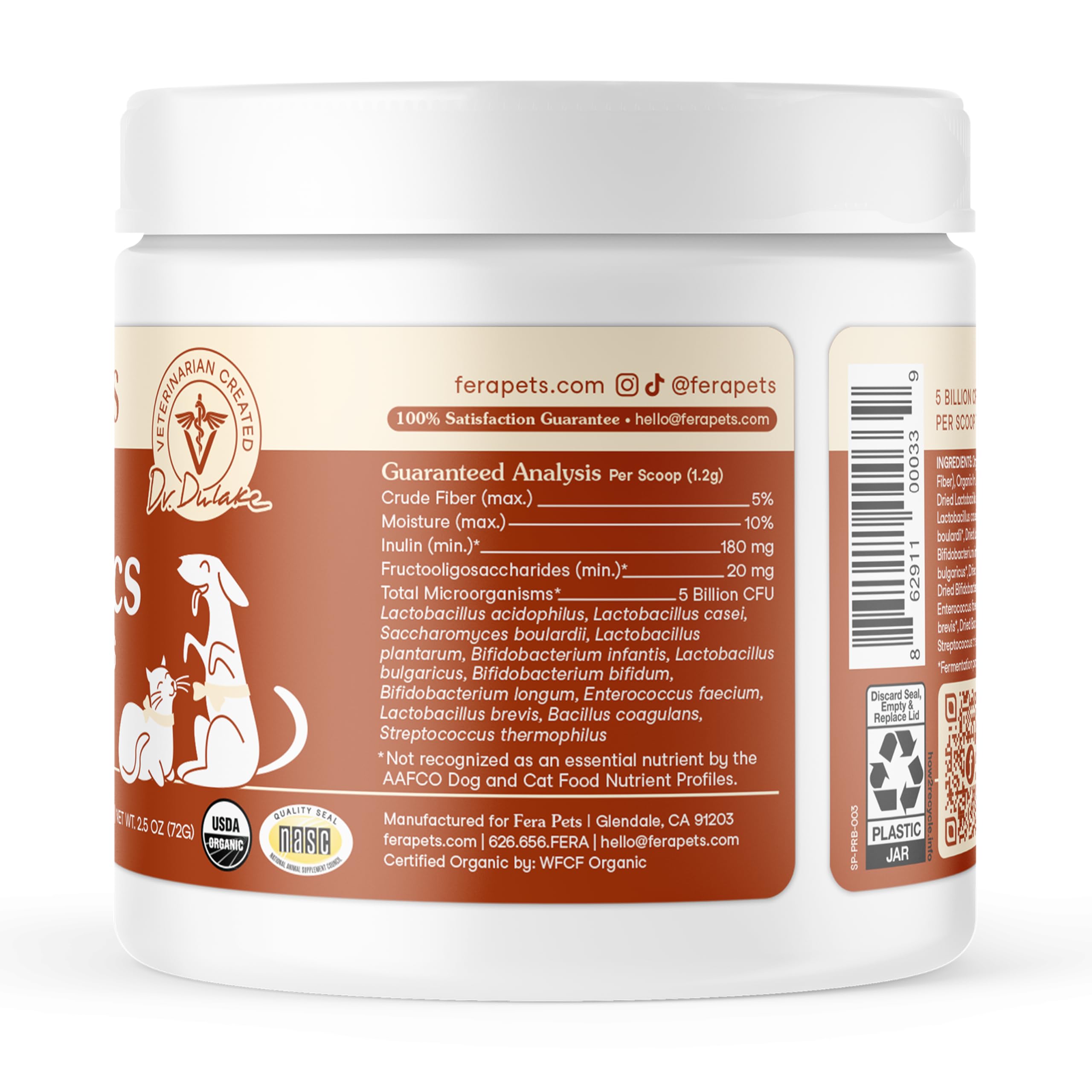 Fera Pets Probiotics pet-health-boost image hints vitality and comfort.