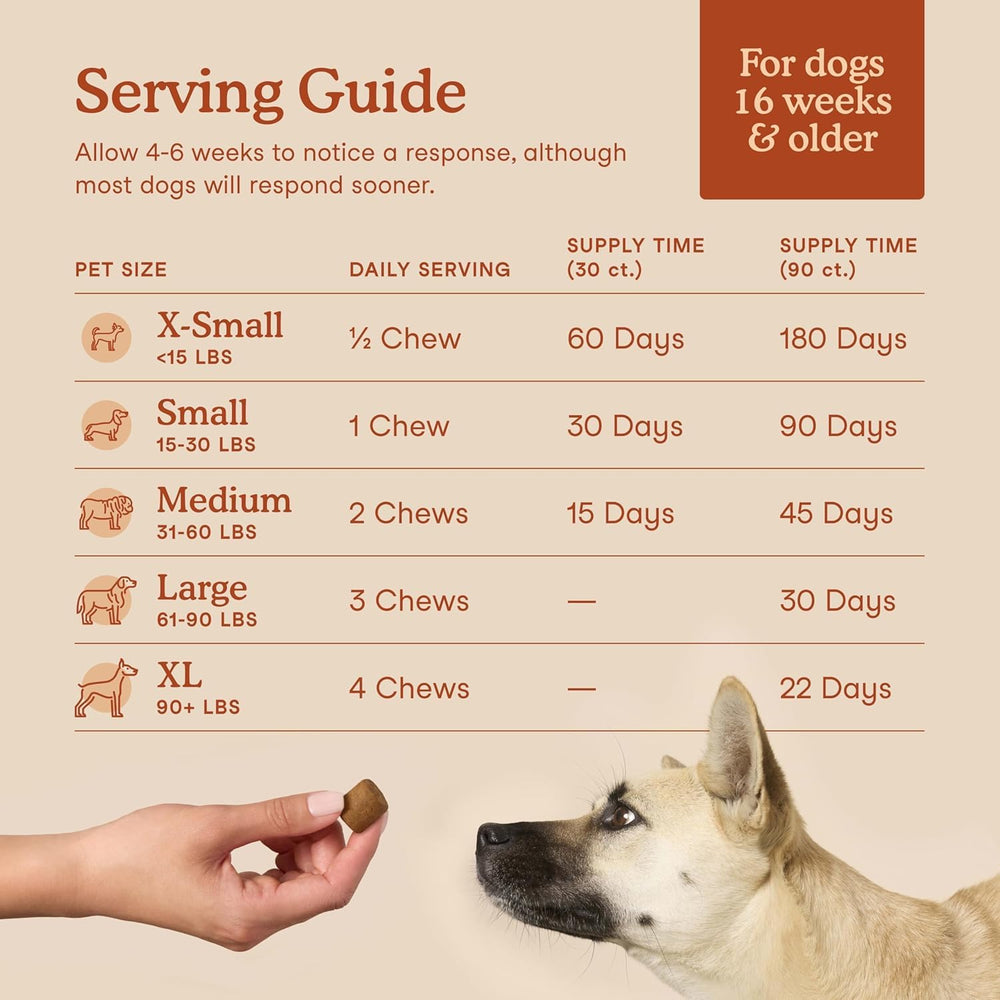 Soft chew texture from Fera Pets probiotics for easy daily dosing