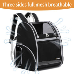 FERMAO cat backpack front-entry for quick loading and secure transport.