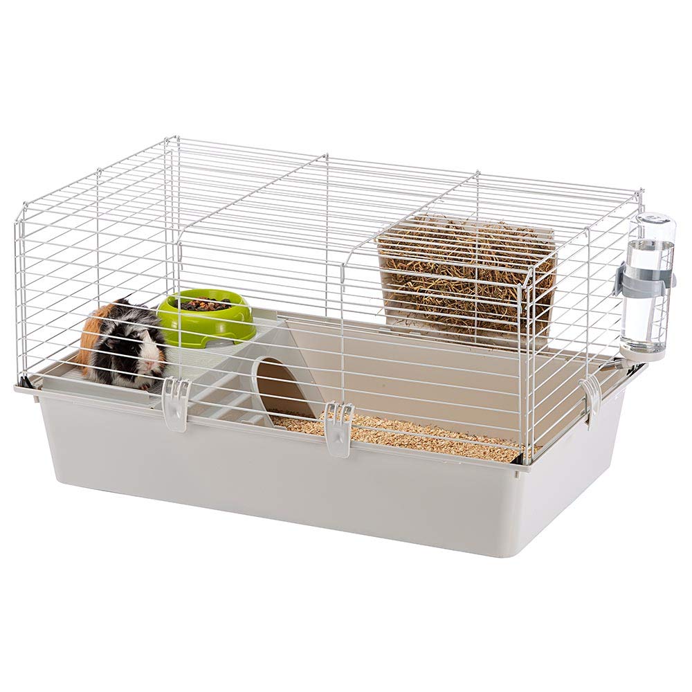 Ferplast Cavie hay feeder included for convenient grazing.