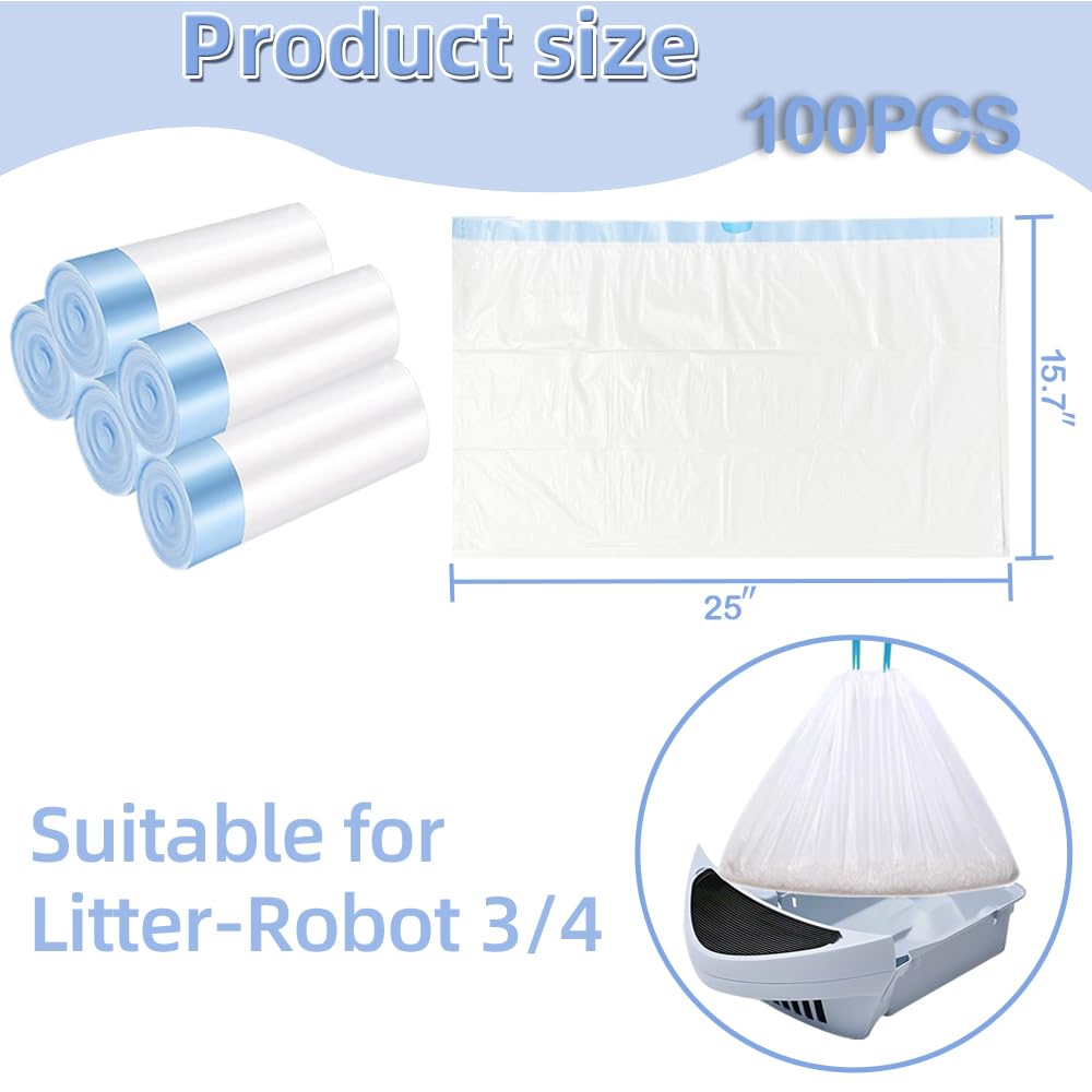 Ferypet heavy-duty cat litter bags resist tears and leaks.