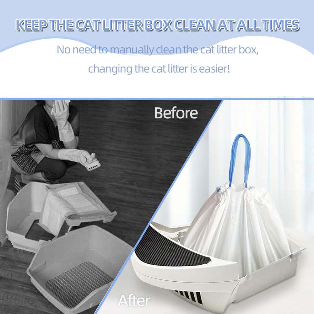 Ferypet heavy-duty bags keep the litter area tidy.