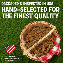 Fetcheroni dehydrated chicken feet dog treats texture close-up highlights crunchy chew experience