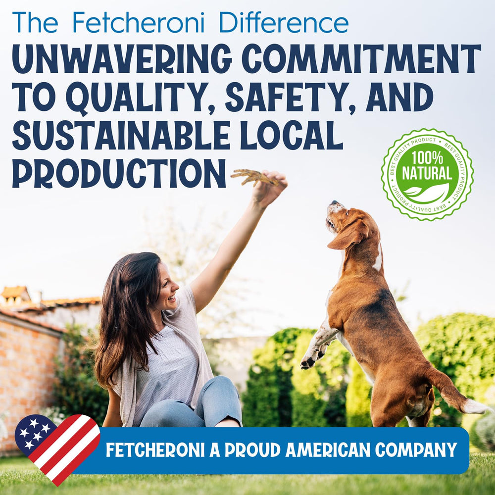 Fetcheroni USA-made in USDA-certified facilities seal signals safety and quality