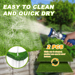 Fezep artificial turf indoor-outdoor setup ready for balcony or patio