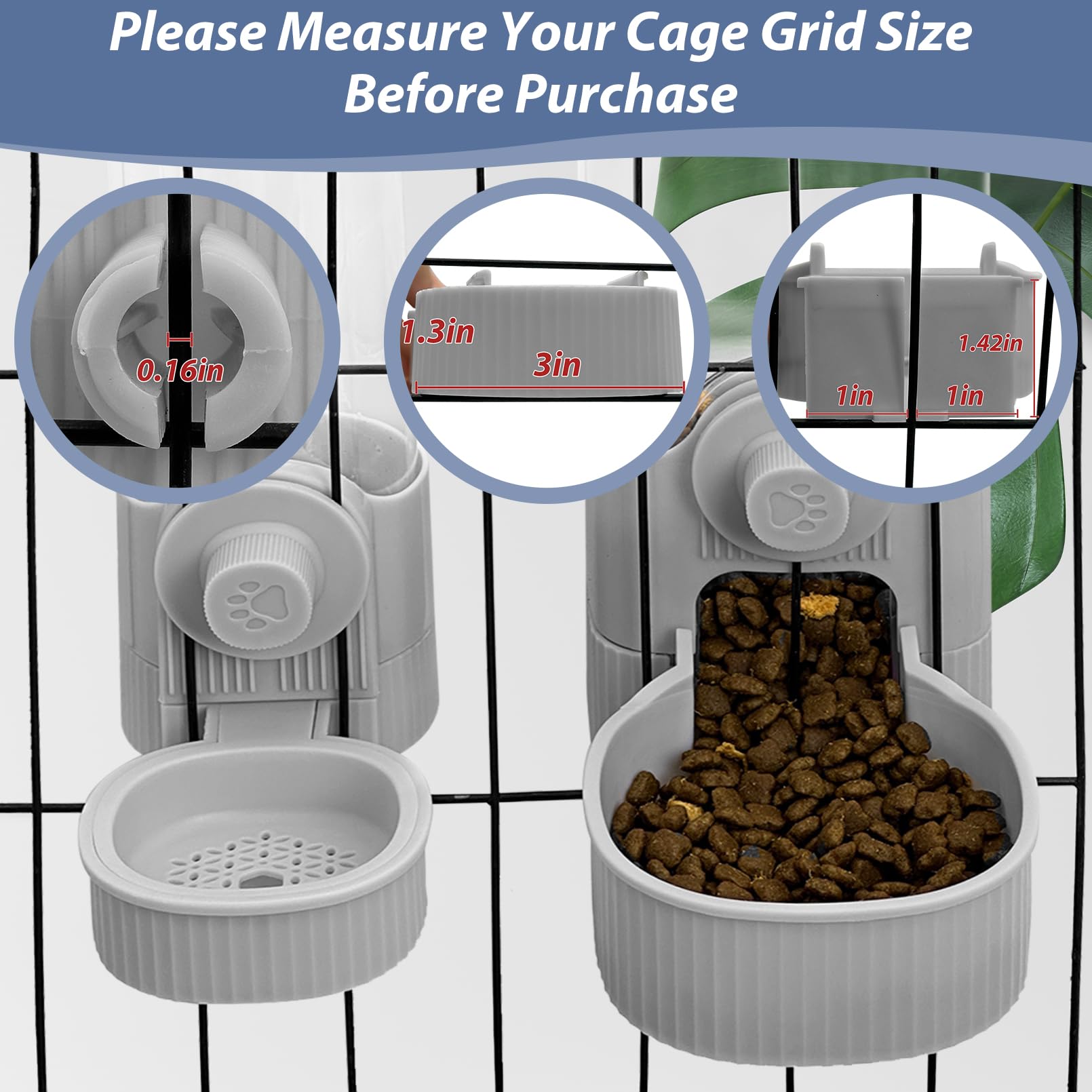 Fhiny automatic rabbit feeder top lid for quick refills