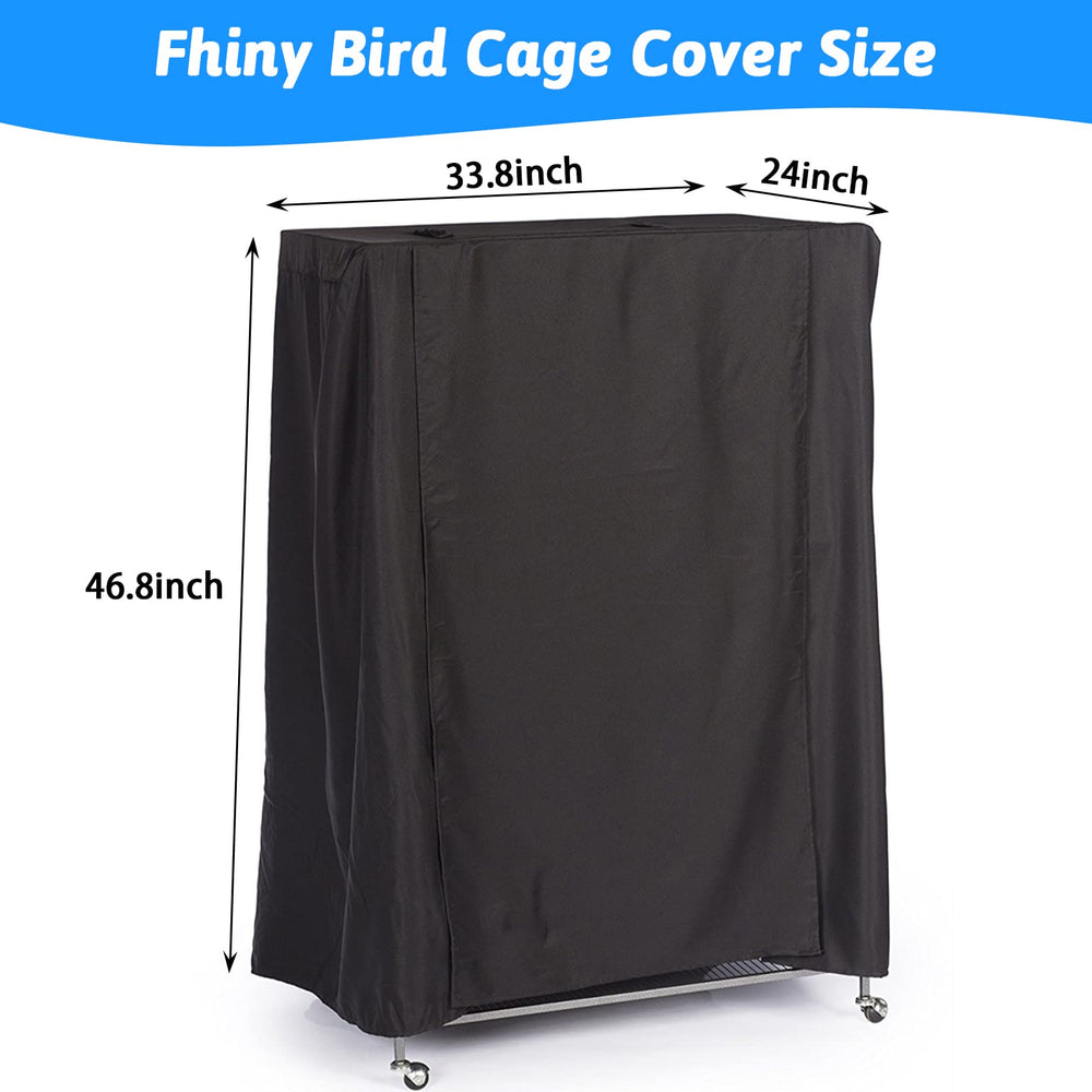 Fhiny Bird Cage Cover fits most cages with proper size.