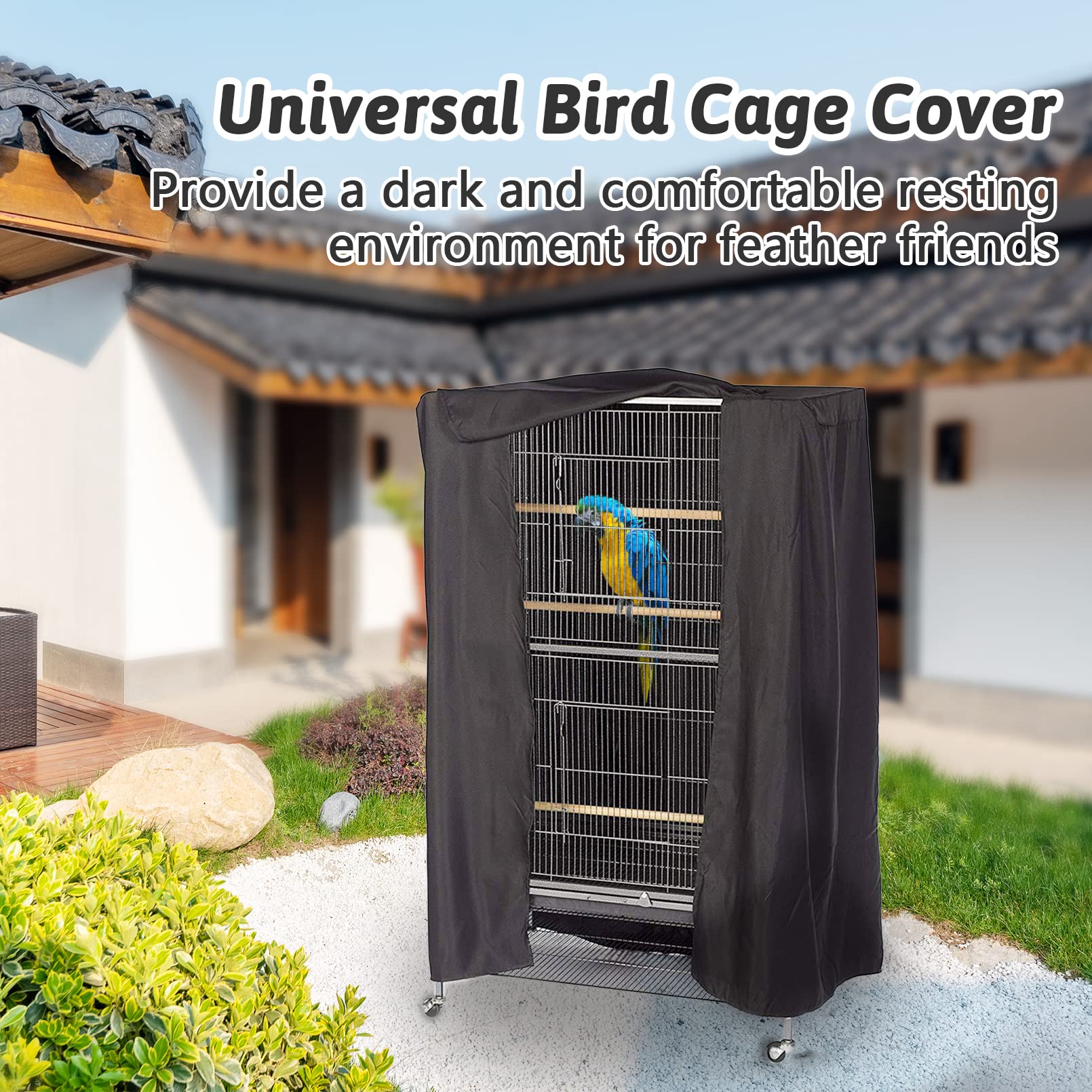 Fhiny Bird Cage Cover being machine washed for easy care.