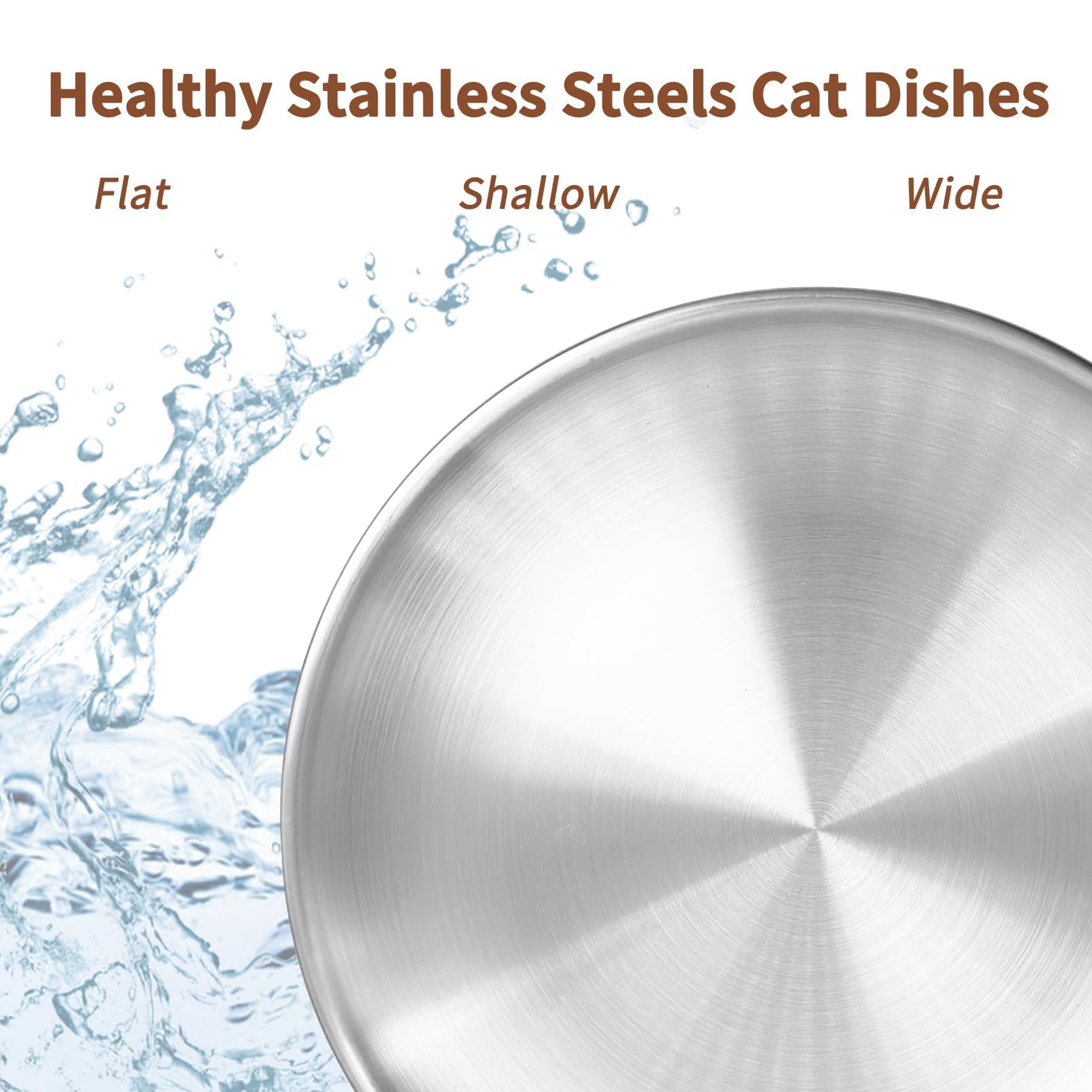 Fhiny multi-pet set supports feeding several cats with streamlined bowls.