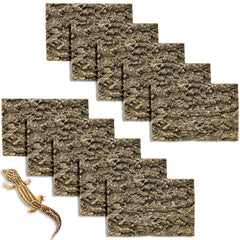 Fhiny cork bark background 11.6x7 terrarium backdrop offers natural climbing surface