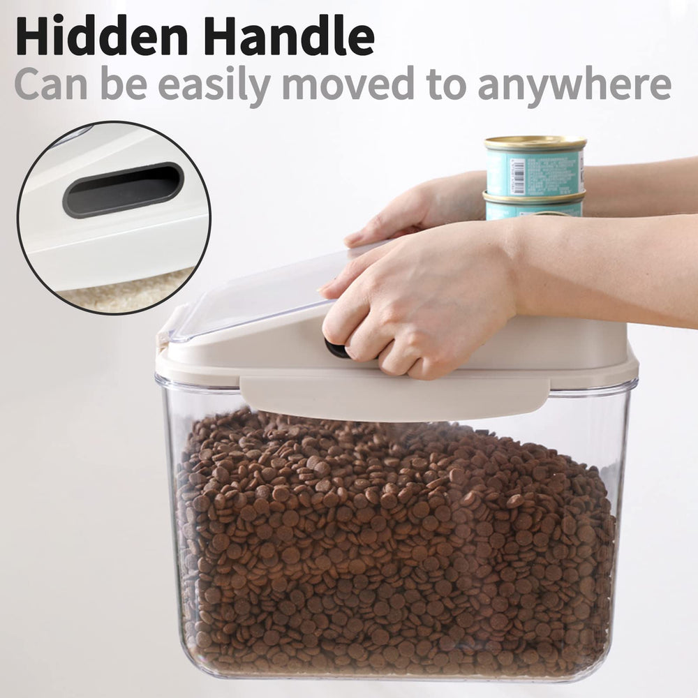 Fhiny dog food storage container airtight seal detail for dry storage