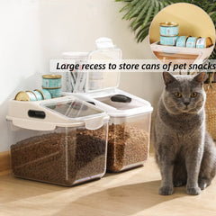 Fhiny dog food storage container transparent body for monitoring food levels