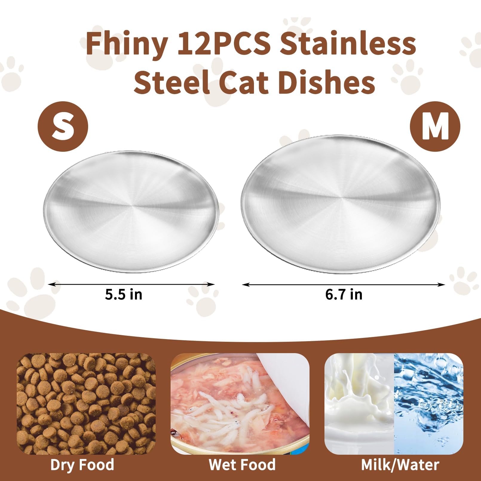 Fhiny gift-ready cat bowl set appeals to cat lovers.
