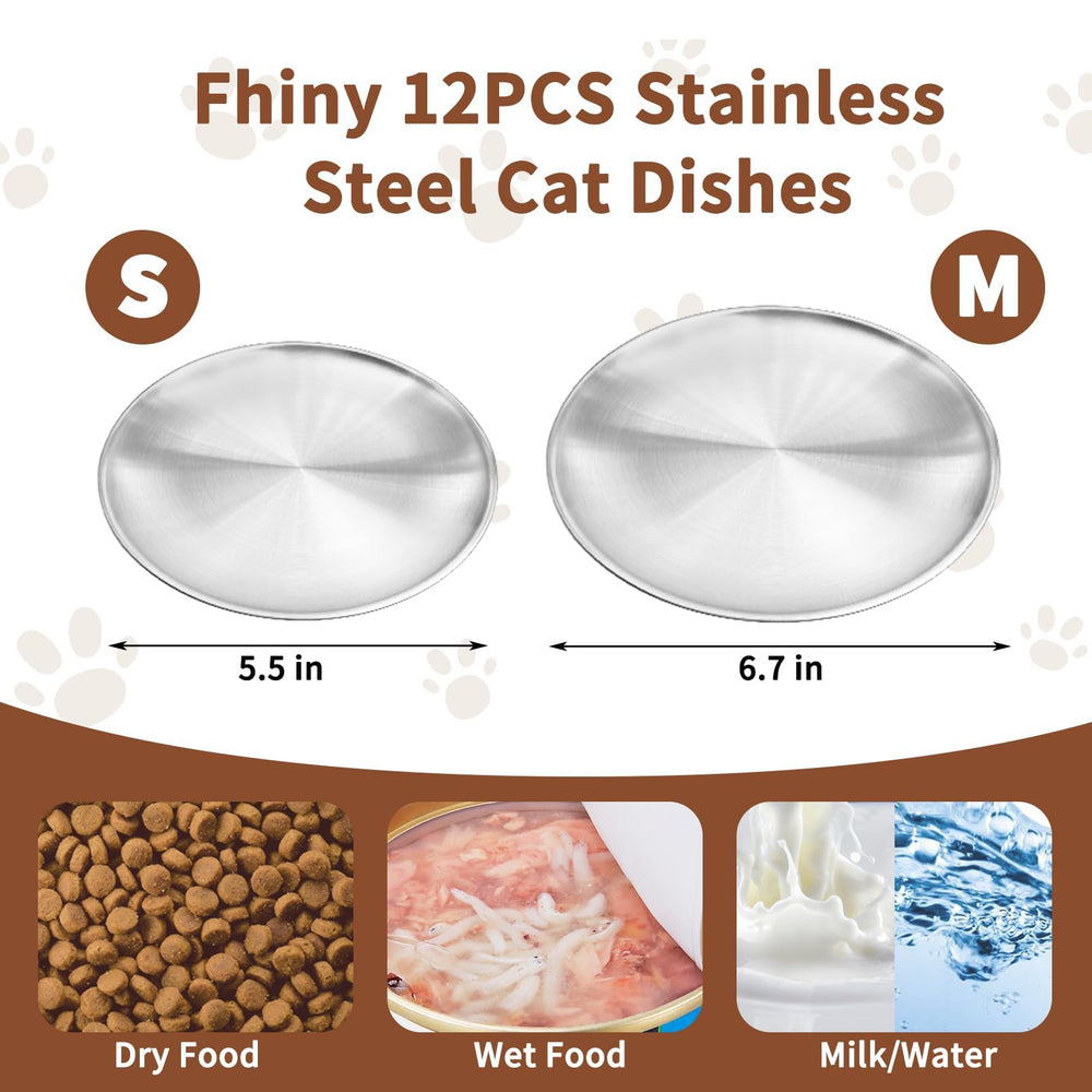 Fhiny gift-ready cat bowl set appeals to cat lovers.