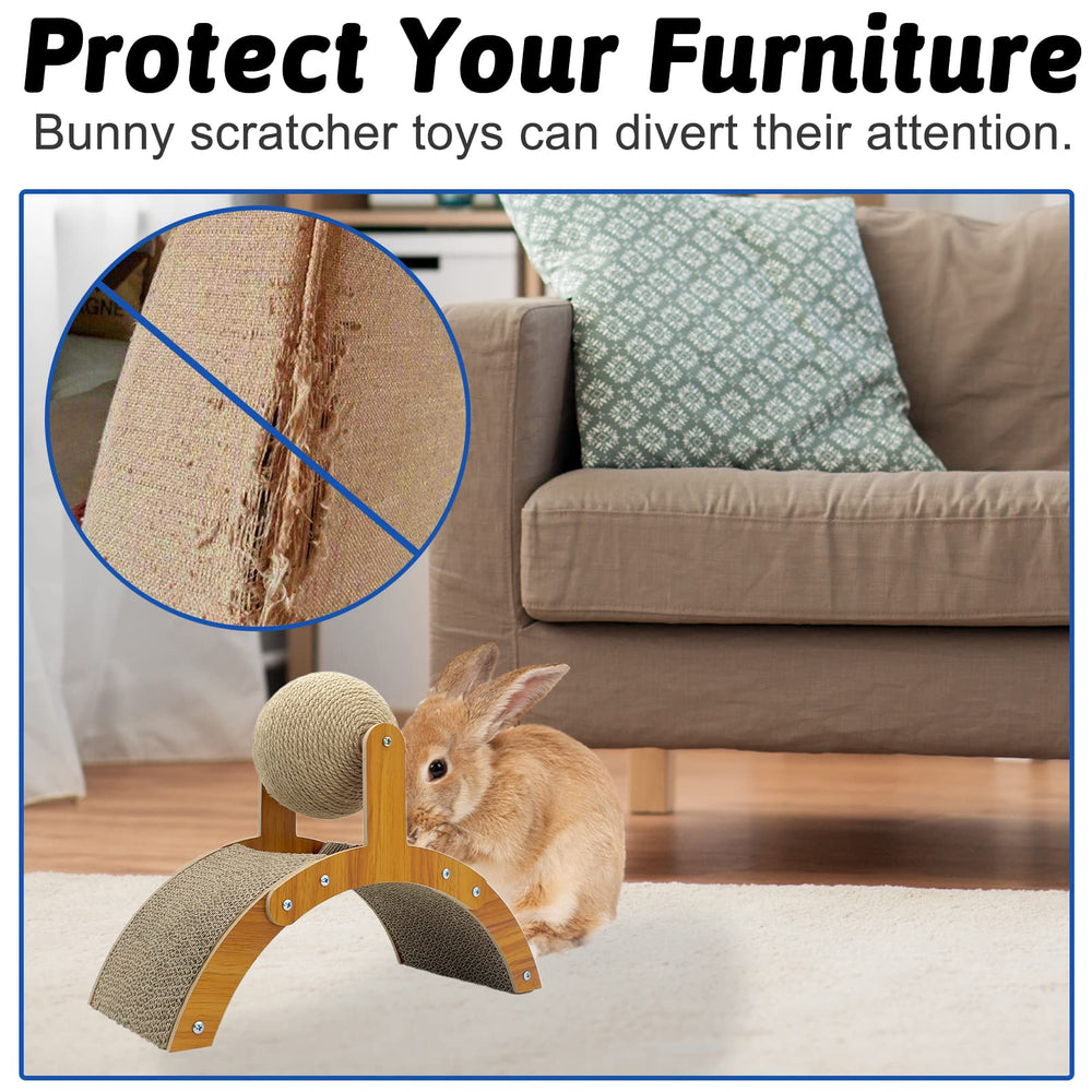 Fhiny helps deter furniture damage by rewarding natural scratching