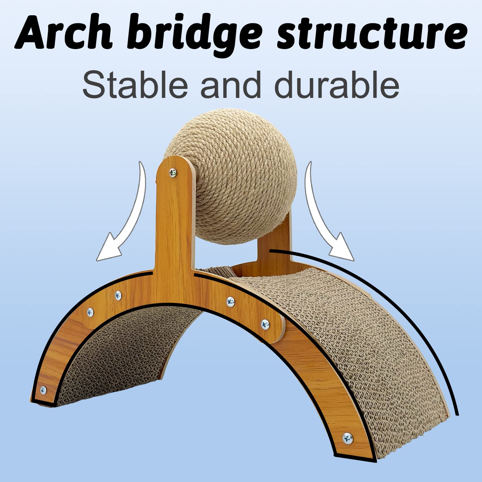 Fhiny cardboard pad provides textured scratching surface with eco-friendly materials