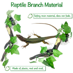 Fhiny reptile branch natural texture enhances habitat realism and enrichment