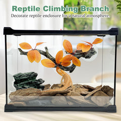 Fhiny reptile branch with suction cups for stable terrarium mounting