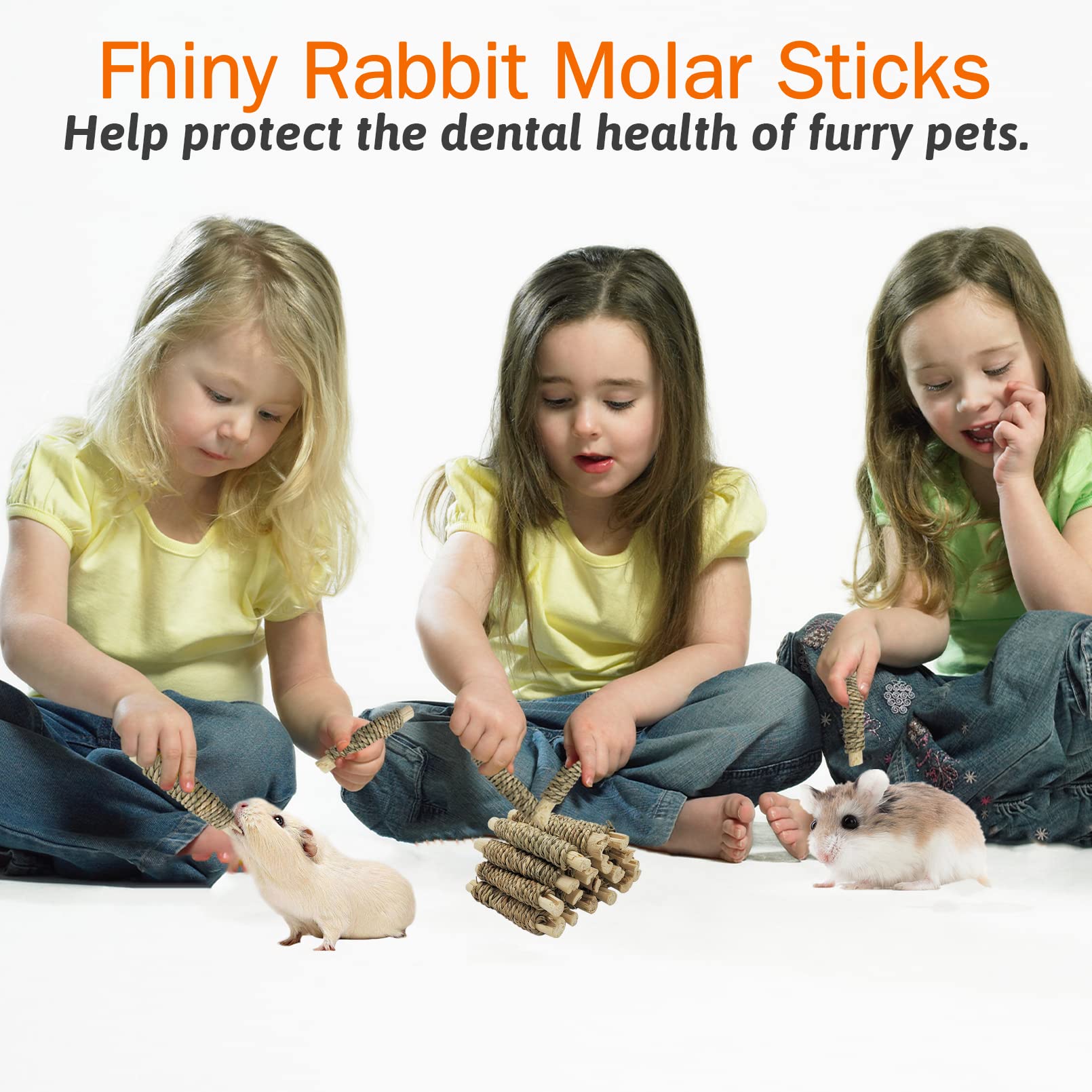 Fhiny small animal enjoying the chew sticks in its cage.