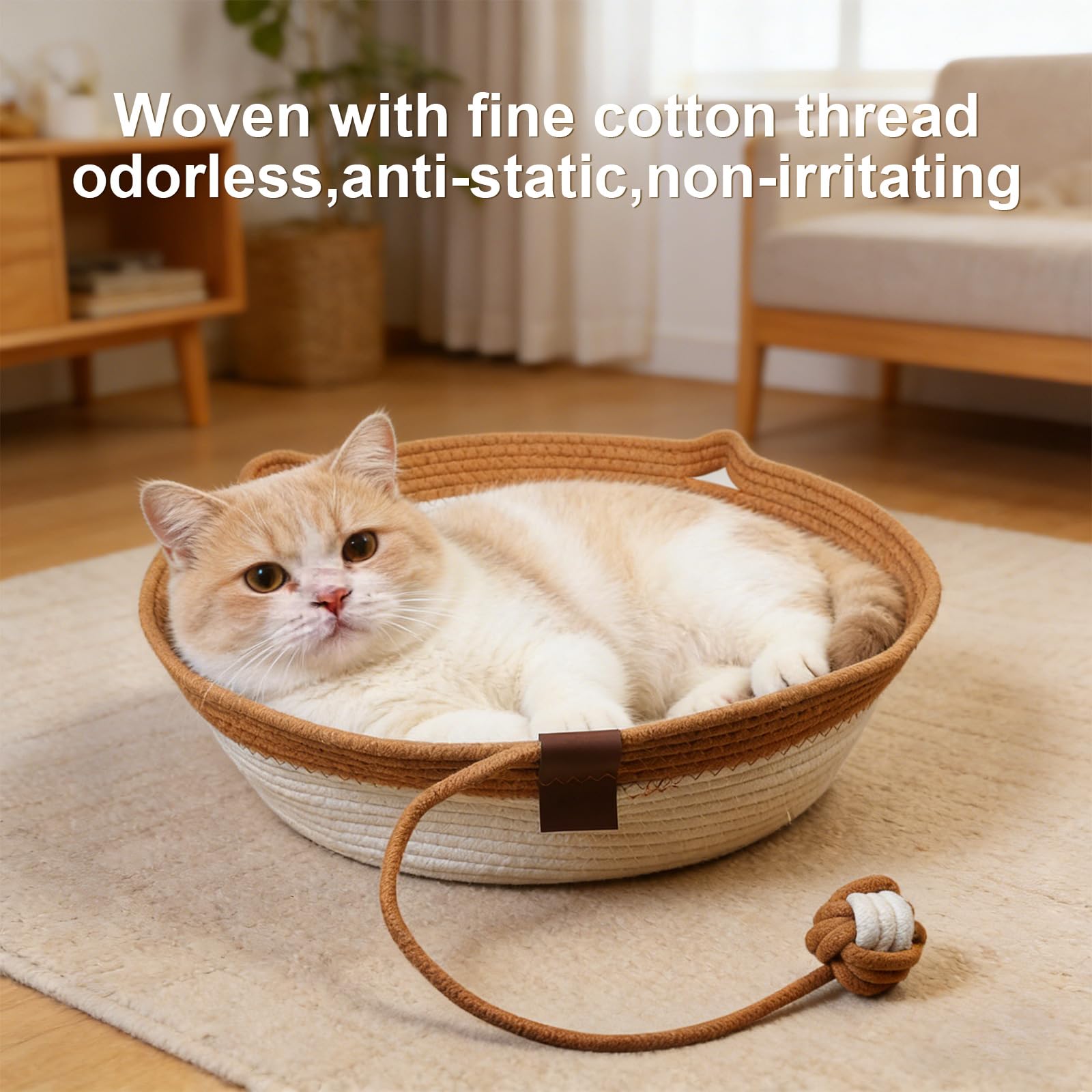 FHKPET Instinct Basket cat-ear handles enable easy portability.