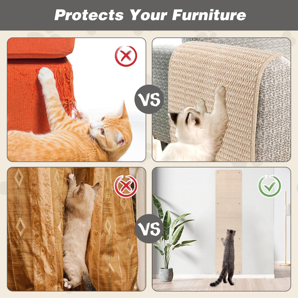 FHTONGE extra-large surface supports multiple cats scratching at once