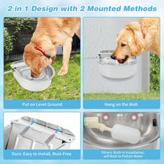 FHTONGE drainage valve enables quick cleaning and effortless refilling.