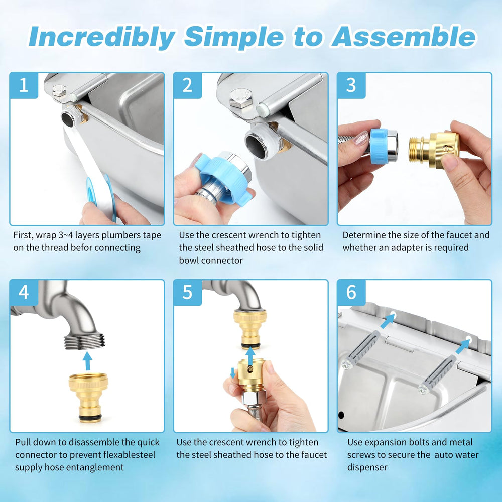 FHTONGE easy-to-clean drain plug allows quick water refresh.