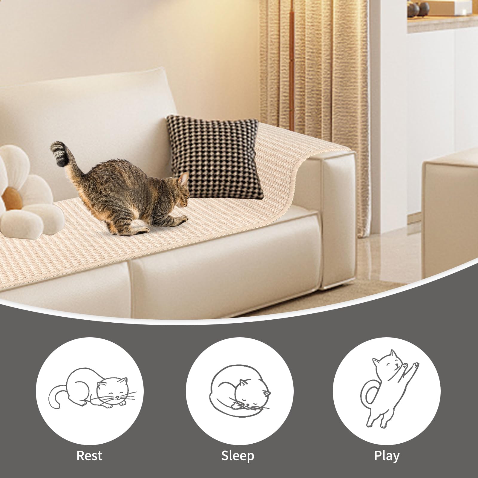 FHTONGE easy to clean with vacuum or damp cloth