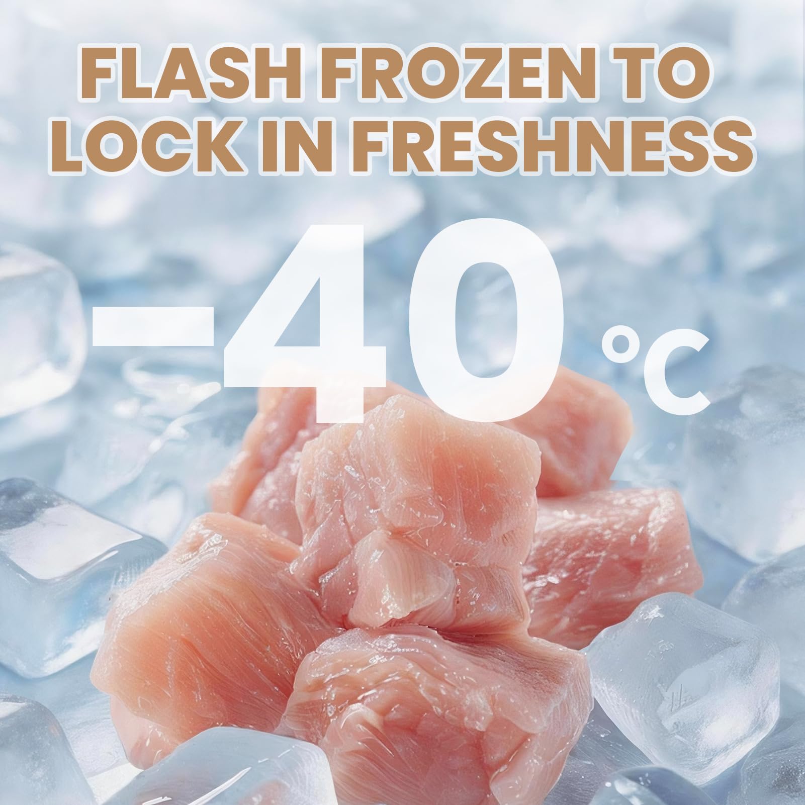 FHZRLP nutrition panel image highlights vitamins and minerals in the chicken.