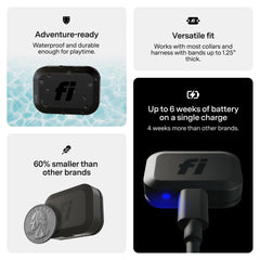 Fi Mini waterproof durability cat tracker handles rain and snow for outdoor adventures.